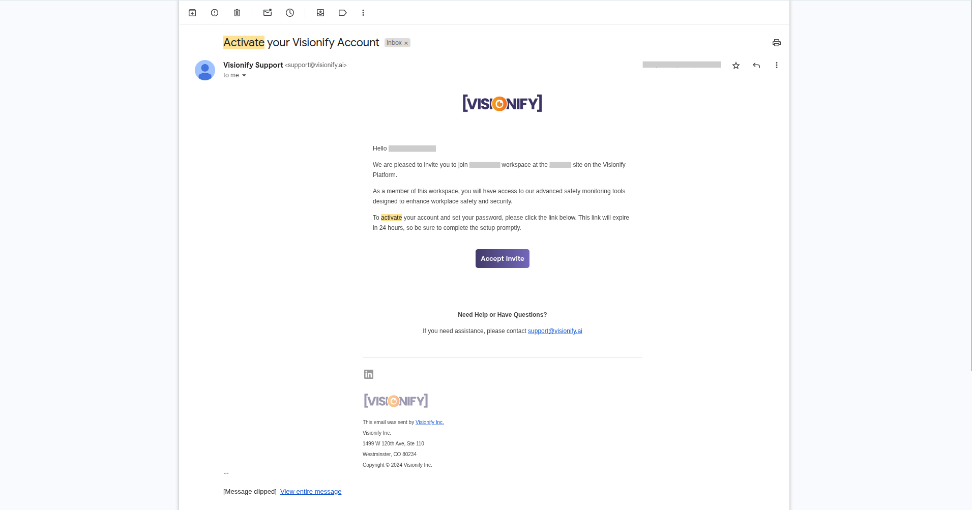 Account Activation