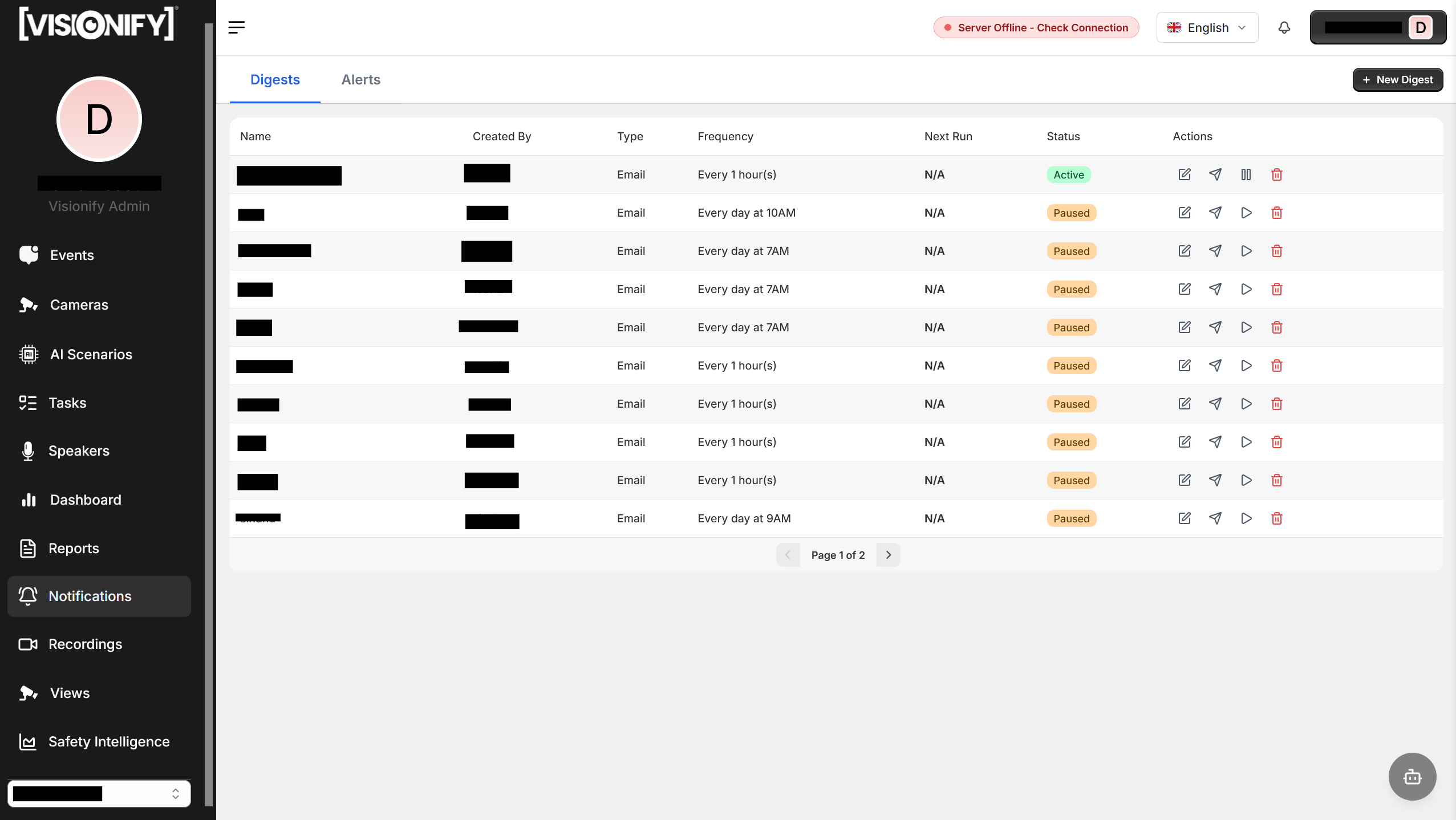 Notifications Page — screenshot pending