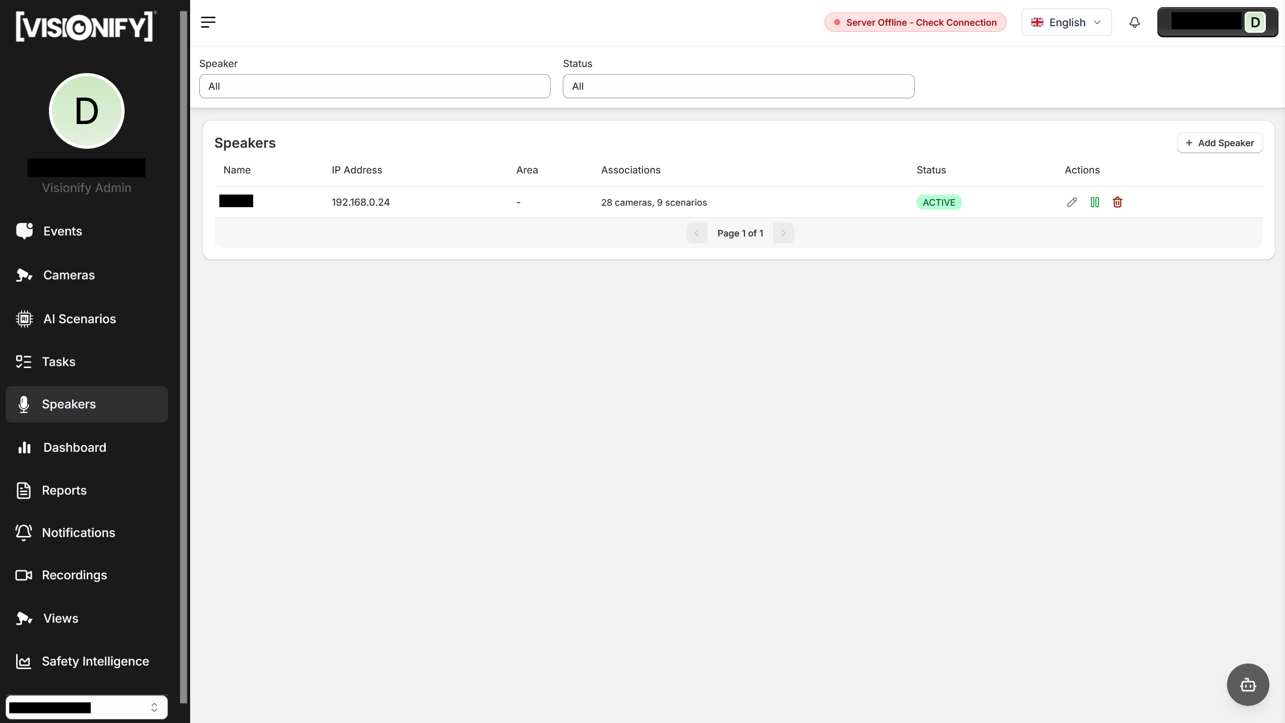 Speakers Page — screenshot pending
